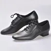 Zapatos de baile latino BD para hombres y niños, salón de baile, piel de vaca, uso duradero, cuero genuino Social, suela antideslizante de Jazz, lona 301