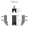 Hooks Battery Holder Storage Organizer organiserar och skyddar batterier för garderobsdörrrum