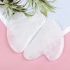 Natural Jade Ste Gua Sha Massage Board Rose Quartz Gua Plate Jade Face Massager Raspadores Ferramentas para Rosto Pescoço Costas Corpo C1Jo #