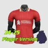 24 25サッカージャージThe Redsmohamed Salah Darwin Nunez 2024 Home Away Men Football Shirts Kids Kits Dominik Szoboszlai Andy Robertson Alisson Becker Joe Gomez Joel