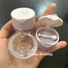 50pcs empty Refillable blue purple lip balm packing bottles with brush lip jars cute lip scrub ctainer with stick 8g r42C#