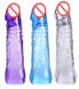 Penis Extender Sleeve Verzögerung Ejakulation Cock Ring Dick Erweiterung Produkt Erwachsene Sex Spielzeug Dildo Verlängerung Für Männer Whole3215555