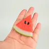 Decorative Flowers 6pcs Fake Fruit Slices Faux Watermelon Food Party Decoration Pography Props High Simulation Slice Model