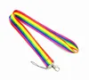 10 Stück LGBT Regenbogen Transgender Lanyard für Schlüssel ID Kredit Bankkarte Abdeckung Abzeichenhalter Telefon Charm Schlüsselanhänger Schlüsselanhänger Zubehör