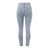 Damen-Jeans, Damen-Jeansrock, Schlitz am Saum, Straße, Persönlichkeit, lässige Mode, Waschwasser, Denim-Hose, lange Stelzenhose, Ropa de Mujer