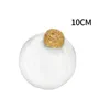 Boule suspendue de décoration de fête, Simulation réutilisable en plastique de noël avec couvercle 6cm/8cm/10cm Transparent