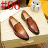 24 Style Luxury Men Shoes Oxfords Men Casual Designer Dress Shoes Patchwork Tassel Cow Split Leather Party Shoes Groom Wedding Outfit Gentleman British Size 38-45