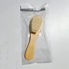 Sdatter bébé soins Pure laine naturelle brosse en bois peigne brosse à cheveux né cheveux infantile masseur de tête 240309