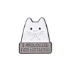 かわいい漫画子猫エナメルピンレインボーキャットブローチラペルバッジ面白いカワイイ動物ジュエリーバックパック服アクセサリーギフト752