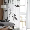 Shutters Tulle Curtains Dragonfly Branches Pattern Boys And Girls Bedroom Sheer Hanging Curtain Living Room Kitchen Gauze Curtain