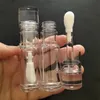 5.5 ml Big Doe Foot Trangent Lipgloss Ctainers Rör runt Clear Clear Cosmetic Lipgloss Tube Lip Balm Bottle Refillable U4FC#