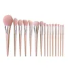 Fi Belleza Pinceles cosméticos Desnudo Rosa FB Polvo Colorete Resaltador Sombra de ojos Mezcla Nariz Ceja Labio Maquillaje Pinceles Set C6t1 #