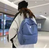 Lu large capacity backpack female Japanese style retro style simple backpack male junior high school college student bag Women Gym Backpack