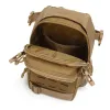 Sacs Sac à dos de sacs tactique Sac à dos pour hommes femmes Small Military Chest Pack Sacs à bandouliers pour la randonnée de voyage Sports de plein air