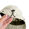 Berets Fashion Fishing Hat For Girl Long Brims Soft Foldable Baseball Sunproof PeakedHat Adjust Bucket Camping