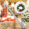 Decoratieve Bloemen 28 Cm/38 Cm Krans Opknoping Haak Iron Art Metal Kanteldeur Stevige Kerst Decoratie Slanke voor Party Decor