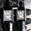 Luxe tank dameshorloge ontwerper catier panthere horloges diamanten horloge voor vrouw quartz uurwerk mode goud hoge kwaliteit polshorloge x4Oa#