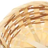 Dinnerware Sets 3 Pcs Coffee Tables Woven Basket Fruit Candy Hand Made Bread Bamboo Home Serving