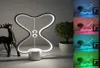 Balance LED Table Lamp Smart Lampara Magnetic Midair Switch USB Creative Bedroom Bedside Night Light Double Heart Colorful Gift7341364