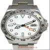 Luxe horloge van hoge kwaliteit 42 mm Explorer II 216570-77210 roestvrij witte wijzerplaat Azië 2813 uurwerk mechanisch automatisch herenhorloges b309f