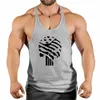 2021 Gym clothing cott singlets Men's Undershirt bodybuilding tank top men fitn shirt muscle guys sleevel vest Tank tops v4c1#
