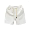 Shorts pour hommes Light Luxury Big Brand Style Jacquard blanc pour hommes Mode d'été Cinquième pantalon Demi-pièce