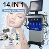 Professaional Hydro Microdermabrase Machine 14 in 1皮膚リフティング高周波超音波バイオ水皮膚式保湿機