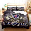 Conjunto de edredom Scania Truck para Aldult Kids Bed Game Edredom Capa de cama