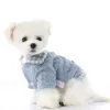 Chandails Automne chaud chien pull pour petits chiens femelle et mâle Plaid chien pull manteau Teddy caniche chiot vêtements chat tricoté sweat