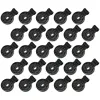 NETS 100 PCS Skugga Tyglås Plastklipp Awning Tält Tarp Fixing Outdoor Clamp Round Grip Clips Tunga krokar