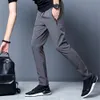 Calças casuais masculinas LG Plus Size Sweatpants Summer Cool Stretch Pants Masculino Preto Cinza Fino Solto Quick-Seco Lg Sport Corredores v8tj #