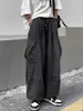 Męskie dżinsy 2024 Spring i jesienne męskie torba dżinsy męskie spodnie na nogi duże kieszonkowe elastyczne streetowe spodnie Męskie luźne JeanSl2403