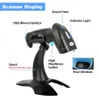 Portable Bluetooth 2D QR Image PDF417 Screen Scanning Reader Wireless 1D Laser Barcode Scanner for WindowsAndroid 240318