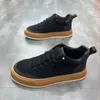 Casual Shoes Men's Fashion Thick Sole Sneakers Flat Non-Slip Sports Running Comfort High Top 2024