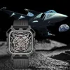 Armbanduhren für Herren, quadratisches Datum, Flugzeugzeiger, Top-Markenautomatik für Luxustrends bei HerrenarmbanduhrenC24325