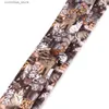 Gravatas de pescoço gravatas skinny para homens mulheres gravata de pescoço impressa para festa de negócios casual magro engraçado impressão gravatas de casamento para presentes do noivo y240325