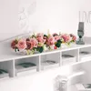 Vasen TX Kreative transparente rechteckige Acrylvase INS Advanced Sense Kunststoff Nordic Home Room Dekoration Hydrokultur-Blumenkasten