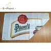 Аксессуары Pilsner Urquell пивной флаг размером 3 фута * 5 футов (90 * 150 см) Рождественские украшения для дома Флаг Баннер Крытый уличный декор BER39