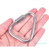 Carabiners Solid Triangle Carabiner ze stali nierdzewnej klęcznikowy klęcznik klęcznikowy zaczep klamra Bezpieczeństwo śruby do wspinaczki na skale wysokie jlludq dro OT97P