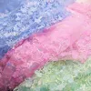 Fabric 1yard 130cm DIY Handmade High Quality Mesh Embroidery Sequin 3D Flower Tulle Fabric DIY Bow Material for Decor Clothes Crafts