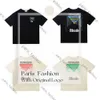 Rhude Shirt Men's Shirt Rhude Mens T Shirt High Quality Oversized T Shirts Tee T-shirt 100%cotton Rhude Tshirts Vintage Short Sleeve US Size 992