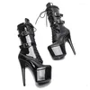 Zapatos de baile Auman Ale 17 CM/7 pulgadas PU superior Sexy exótico tacón alto plataforma fiesta mujeres botines Pole 247