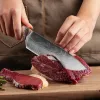 Knivar Kökskniv Set Japanese Cooking Knives Set Chef Knife Sharp High Carbon Rostfritt stål för professionell kök Knife Holder