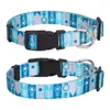 Coleiras de cachorro gato pescoço círculo elegante padrão floral pet colar conjunto com ajustável d-anel fivela de segurança para aventuras ao ar livre seguro