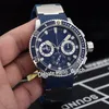 Nouveau 45 mm Diver Marine 353-98LE-3 Artemis 353-98LE Cadran bleu Miyota Quartz Chronographe Montre pour homme Boîtier en acier Bracelet en caoutchouc bleu Hell249Q