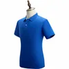 Pure Color Revers Polo Shirt Sommer FI Atmungsaktives Männer- und Frauen kurzärmelige Tops Benutzerdefinierte Stickendrucklogo 2021 D7LZ#