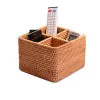 Drawers Rattan desktop storage box mobile remote control rangement creative simple organizador escritorio ajas de almacenamiento holder