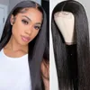 4x4 HD Glueless Pre Plucked 24 Inch 150% Density Closure Wig Brazilian Virgin Straight Lace Front Wigs Human with Baby Hair