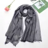 Parei di grandi dimensioni nero retro cotone lino sciarpa da uomo estate impermeabile da donna autunno foulard scialle da donna Stoll foulard da uomo 24325