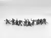 10pcs Renegade Death Squad Heretics Soldiers Modèle miniature Tableau de jeu Soldat Figures Modèle non peint